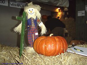 Herbstliche Deko auf dem Bauernmarkt
